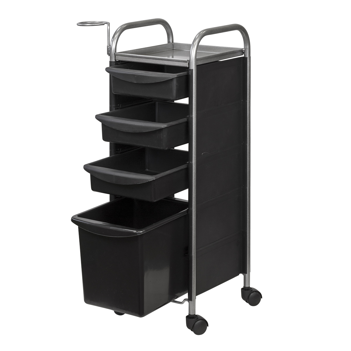 Тележка парикмахерская М-02 box, черный